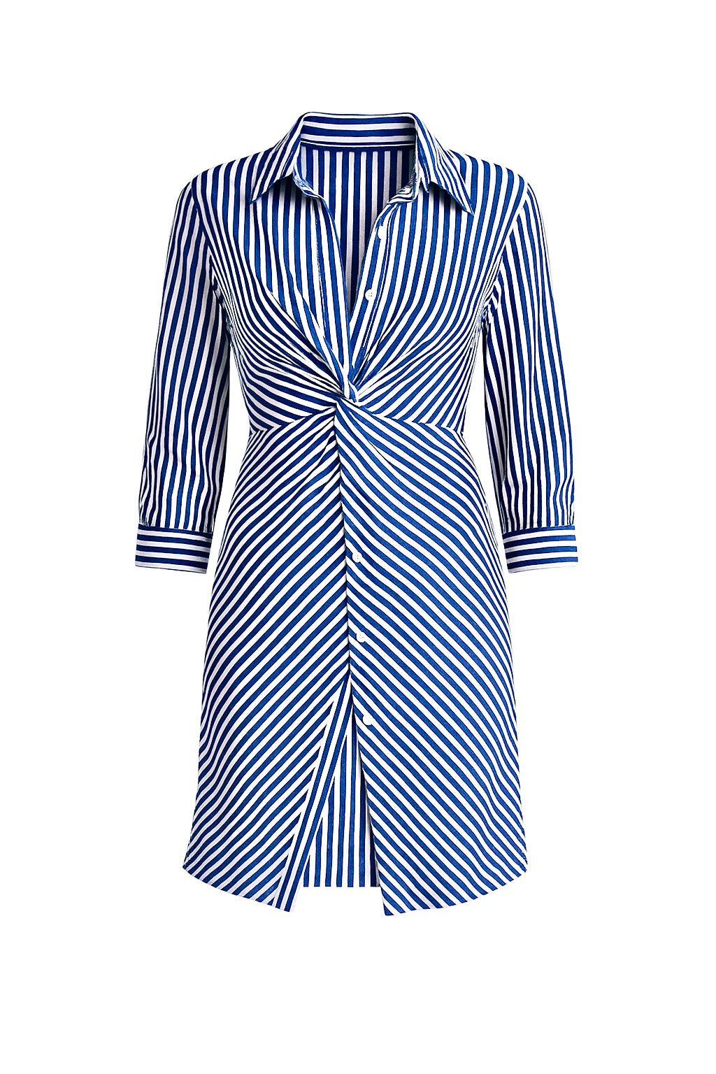 Sample - Blue striped dress